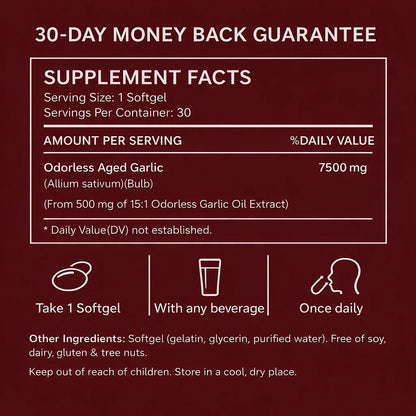 Aged Garlic Extract - 7,500mg Odorless