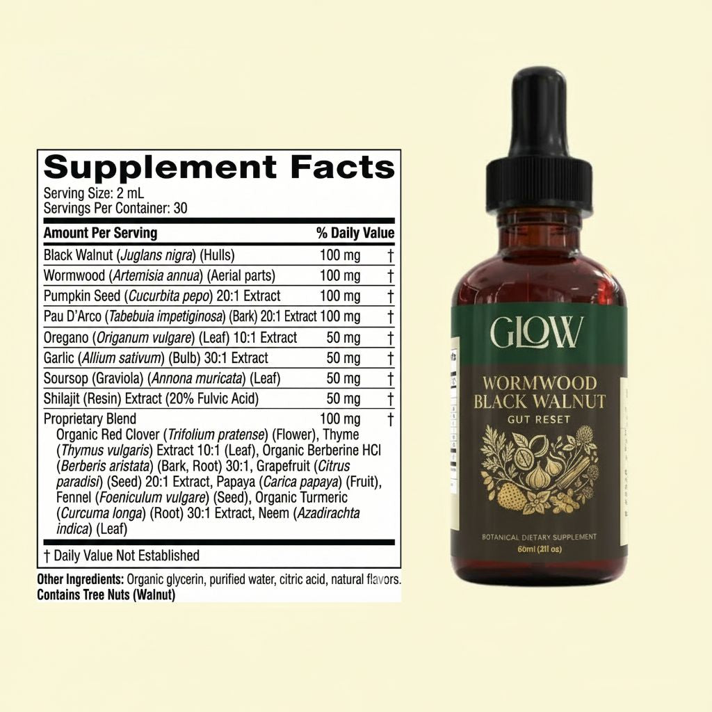 Wormwood Black Walnut Gut Reset
