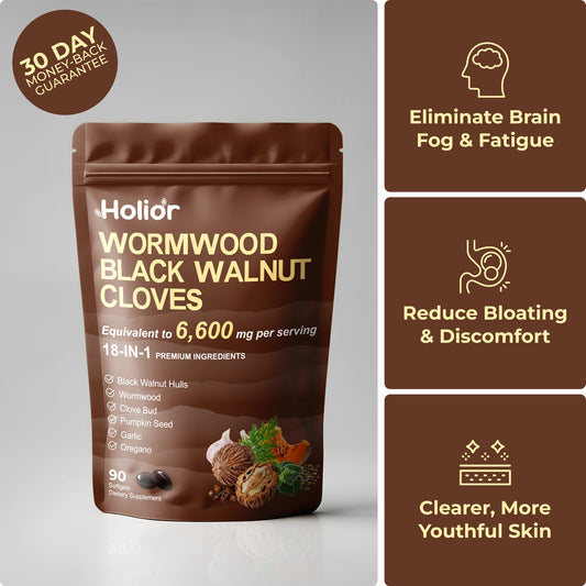 Wormwood Black Walnut Pumpkin Seed and Clove Softgels temporary reference image